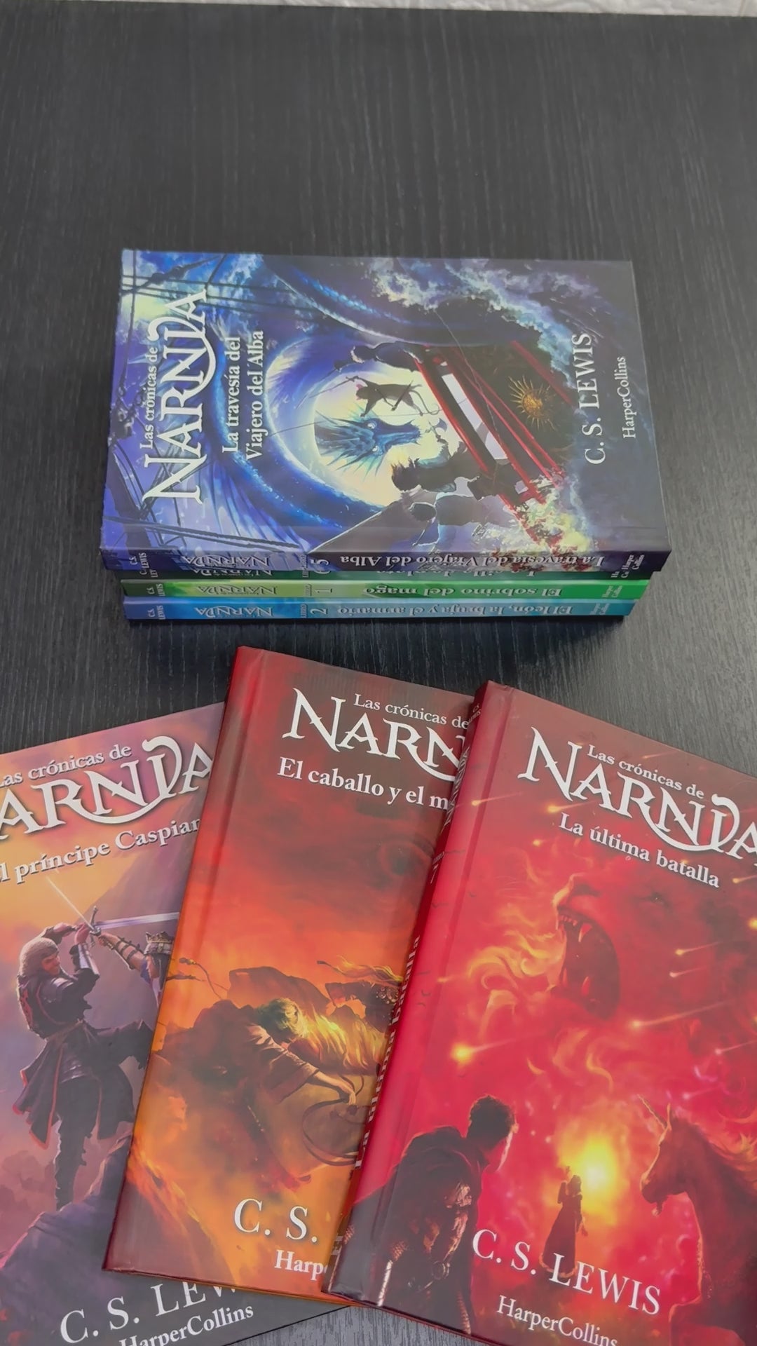 Colección Las Crónicas de Narnia - Saga Completa 7 Libros Tapa Dura (C. S. Lewis)